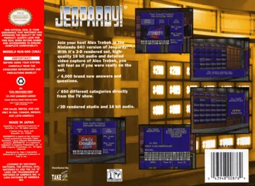 Jeopardy! (USA) box cover back